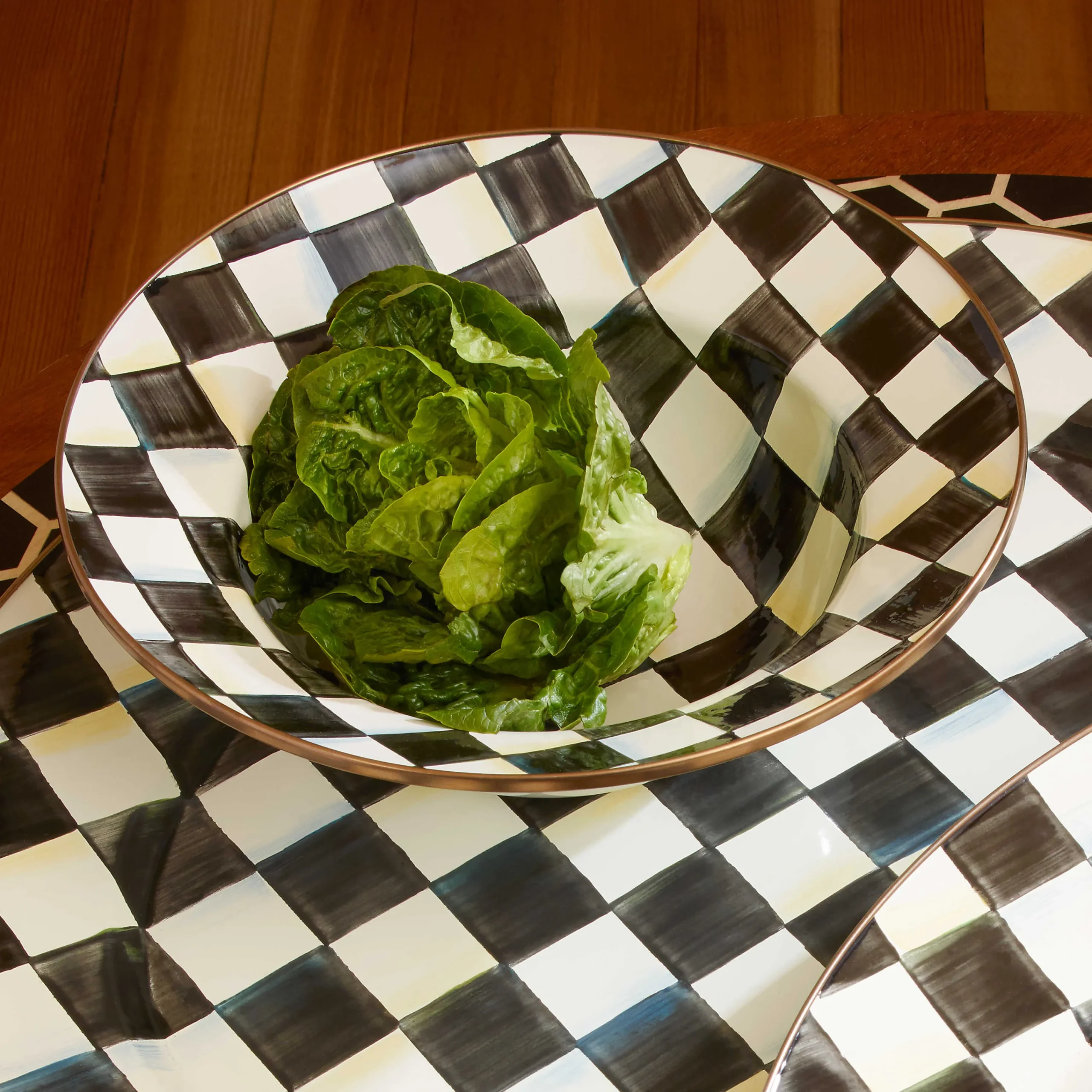 MacKenzie-Childs Courtly Check Serving Bowl| Fall Entertaining|Serveware