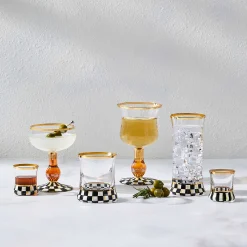MacKenzie-Childs Courtly Check Shot Glass| Drinkware|Bar Entertaining