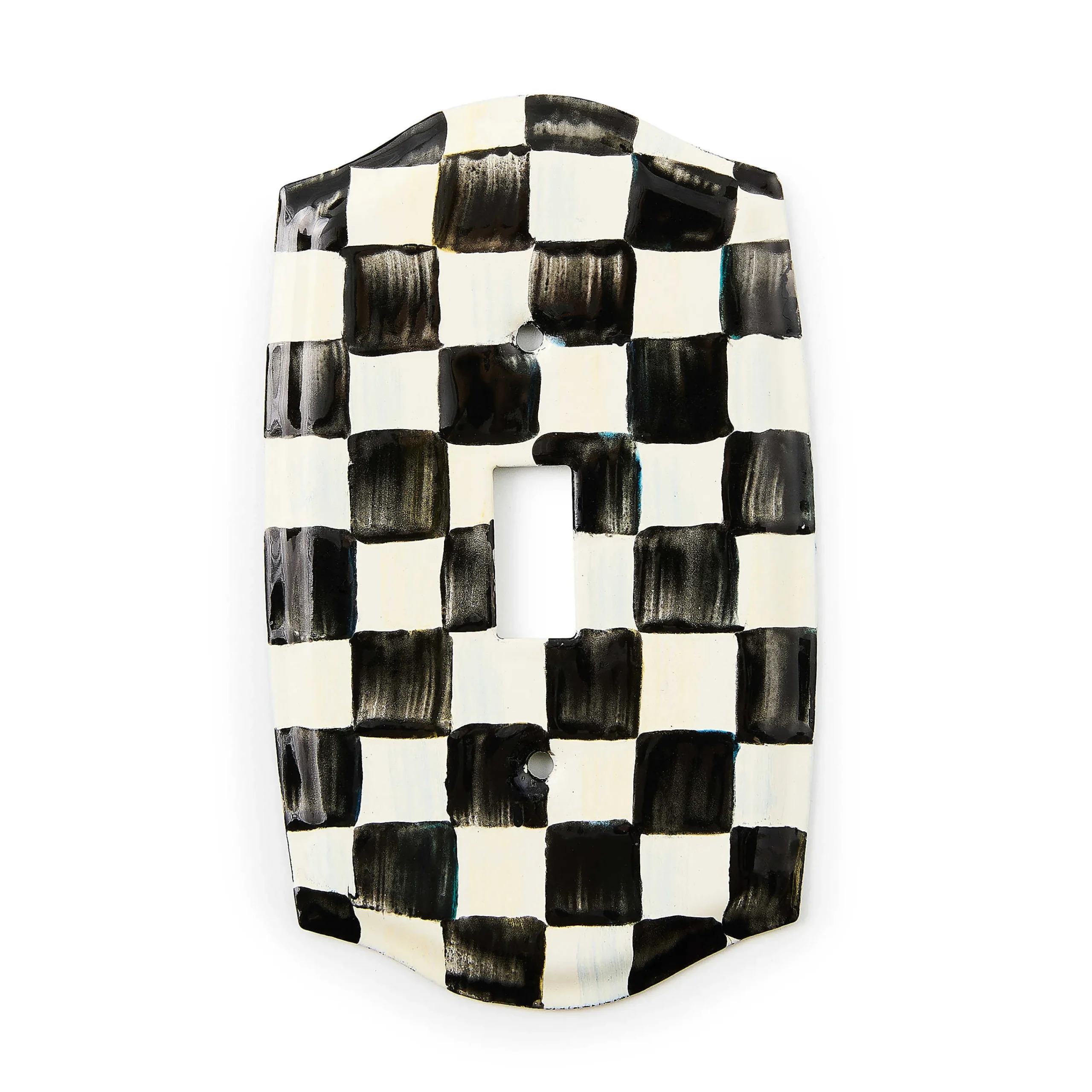 MacKenzie-Childs Courtly Check Single Toggle Switch Plate| Finishing Touches|Room Accents
