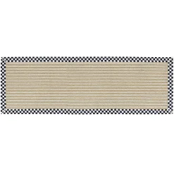 MacKenzie-Childs Courtly Check Sisal Wool Herringbone 2'6 x 9' Runner| Rugs
