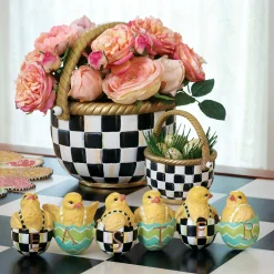 MacKenzie-Childs Courtly Check Small Basket| Spring|Easter