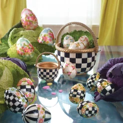 MacKenzie-Childs Courtly Check Small Basket| Spring|Easter