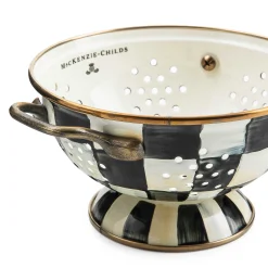 MacKenzie-Childs Courtly Check Small Colander| Kitchen Utensils & Tools