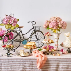MacKenzie-Childs Courtly Check Small Compote| Serveware