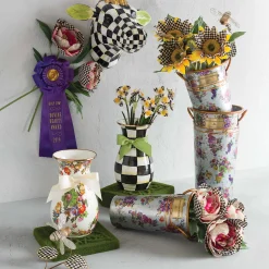 MacKenzie-Childs Courtly Check Small Cow| Spring