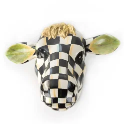 MacKenzie-Childs Courtly Check Small Cow| Spring