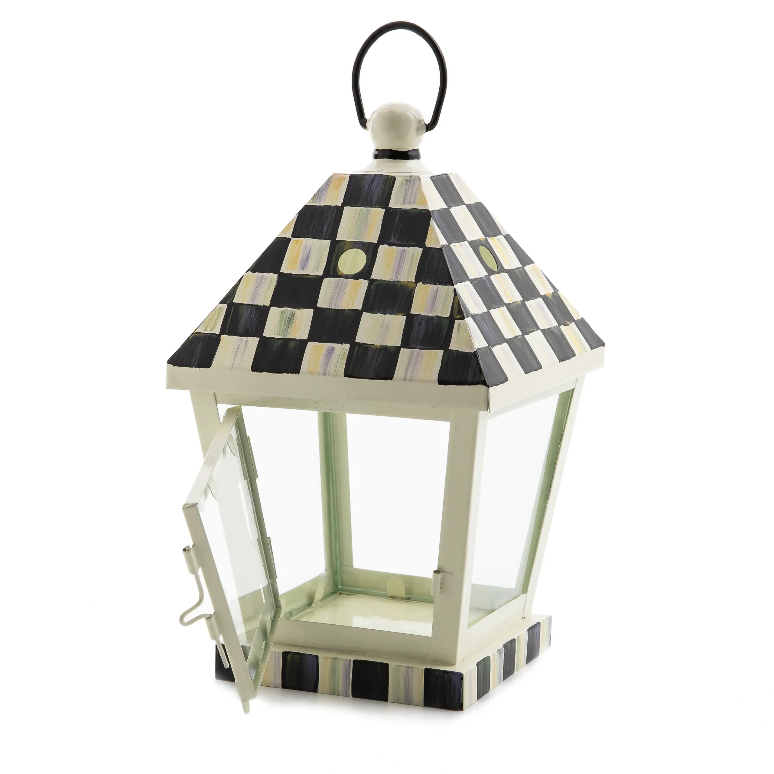 MacKenzie-Childs Courtly Check Small Lantern| Spring|The Fall Shop