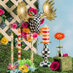 MacKenzie-Childs Courtly Check Small Moose| Holiday|Room Accents