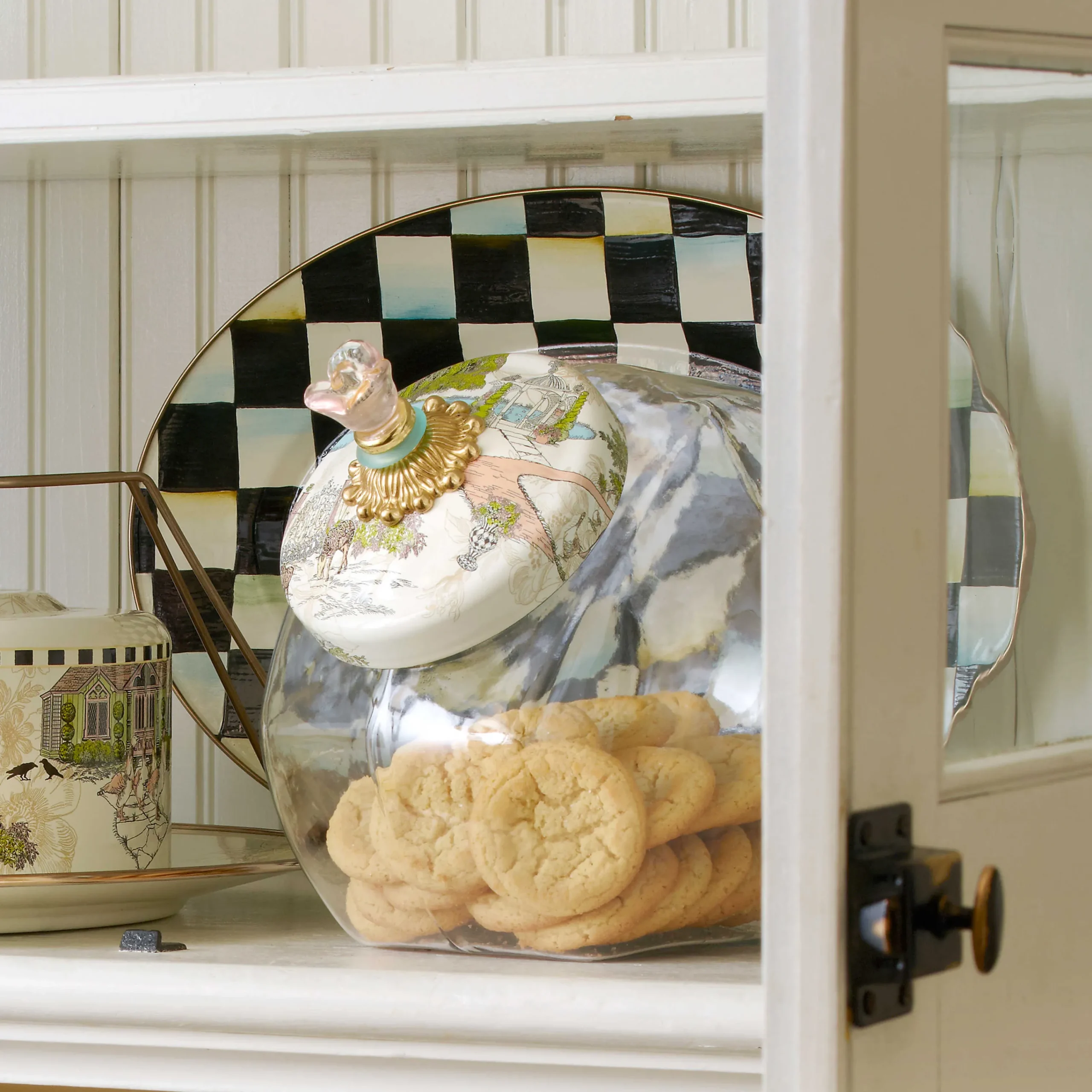MacKenzie-Childs Courtly Check Small Oval Platter| Fall Entertaining|Bar Entertaining