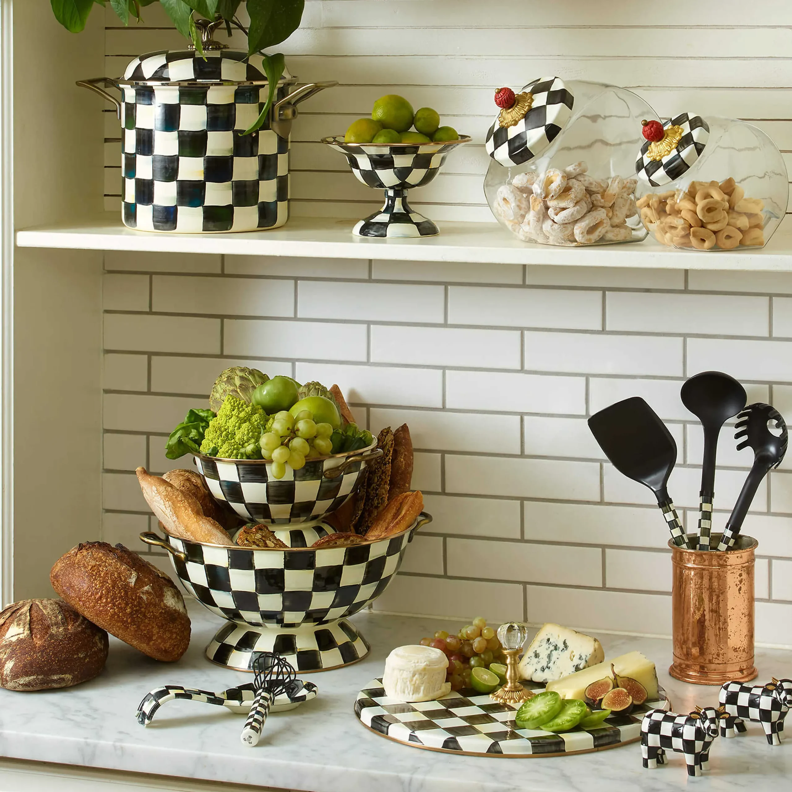 MacKenzie-Childs Courtly Check Spoon Rest| Fall Entertaining|Kitchen Utensils & Tools