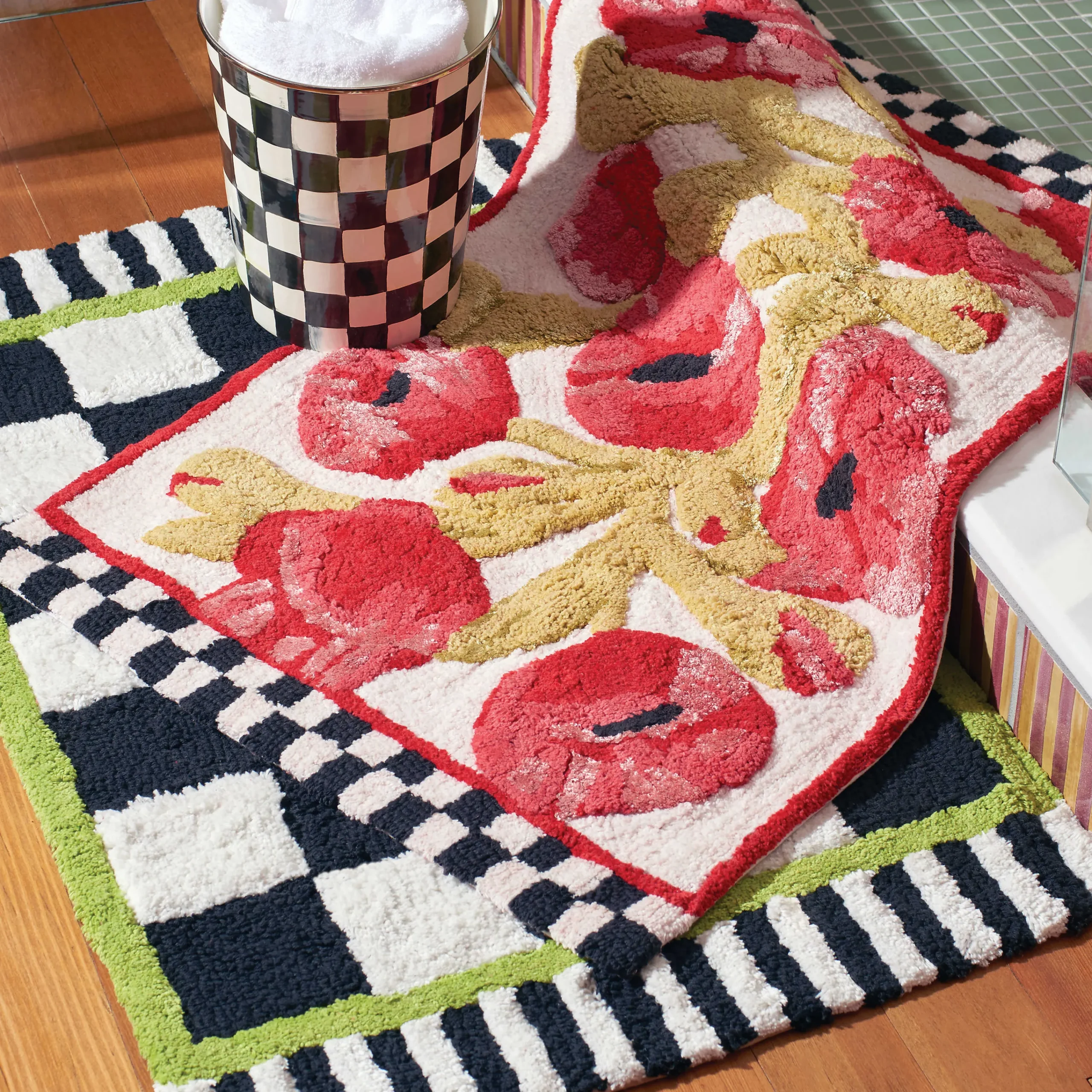 MacKenzie-Childs Courtly Check Standard Bath Rug| Bath & Bath Accessories