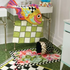 MacKenzie-Childs Courtly Check Standard Bath Rug| Bath & Bath Accessories