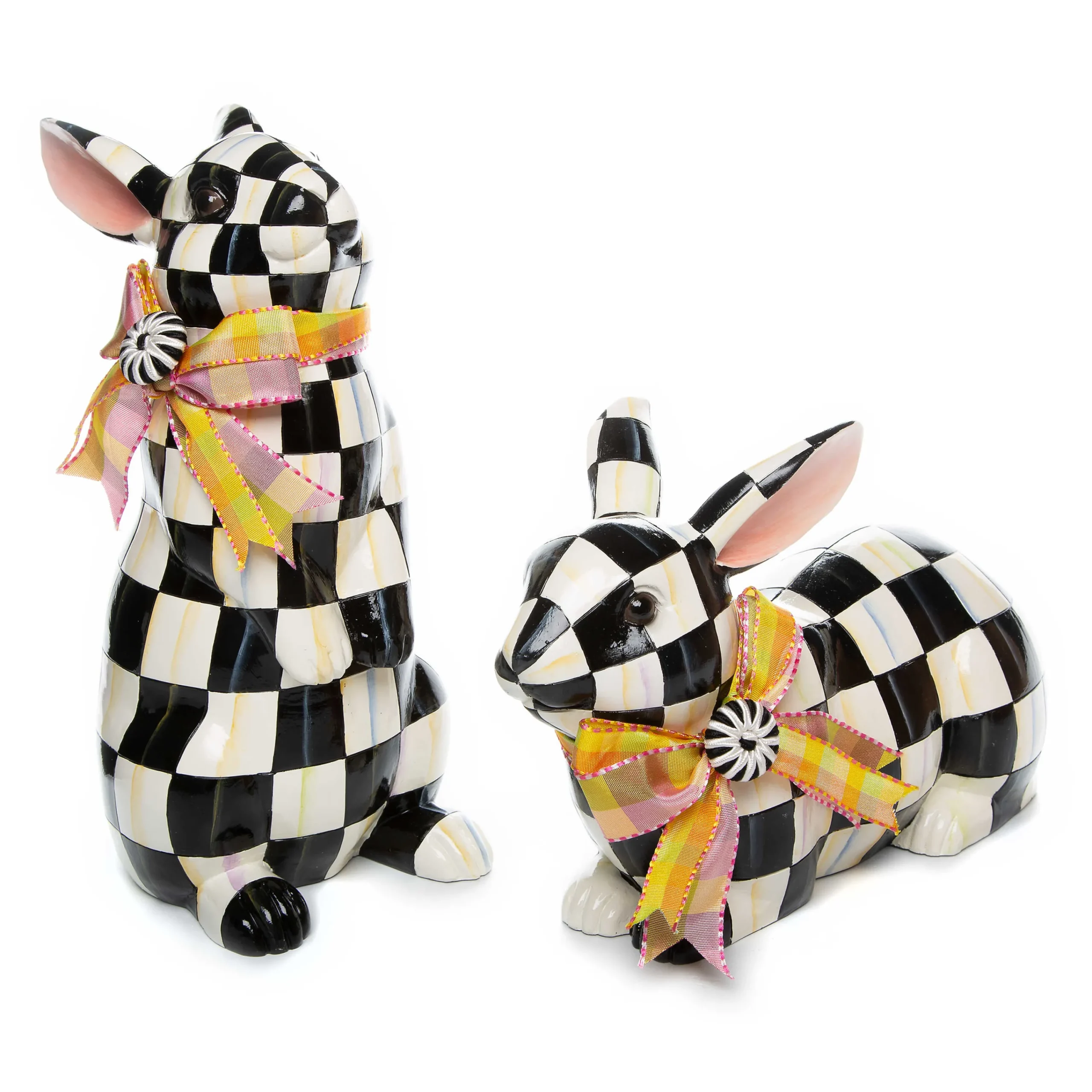 MacKenzie-Childs Courtly Check Standing Bunny| Easter|Spring