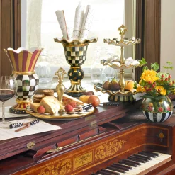 MacKenzie-Childs Courtly Check Stately Vase| Room Accents