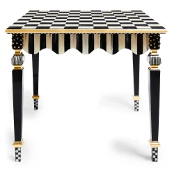 MacKenzie-Childs Courtly Check Stripe Game Table| Dining Room & Kitchen