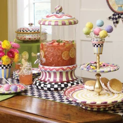 MacKenzie-Childs Courtly Check Stripe Table Runner| Kitchen & Table Linens