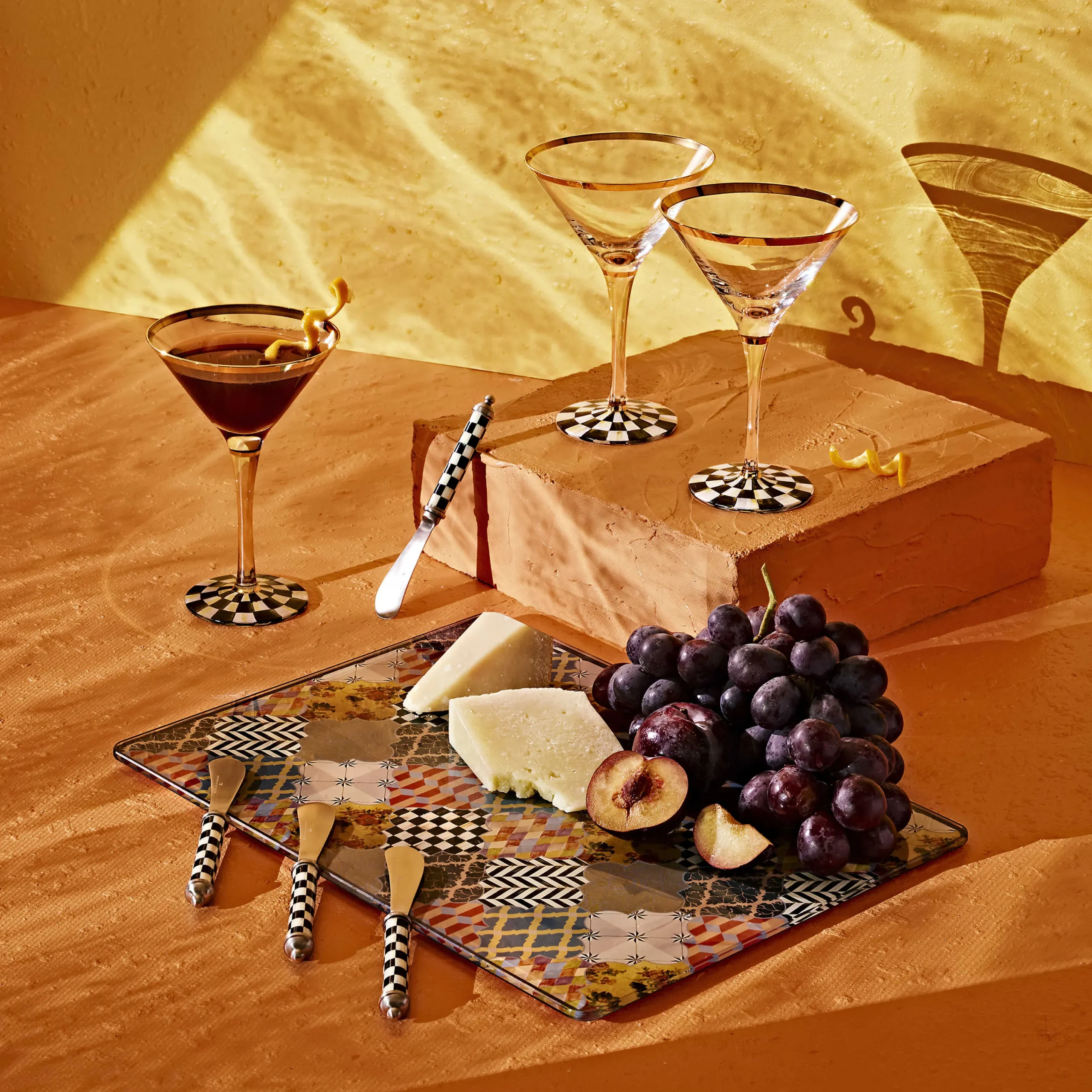 MacKenzie-Childs Courtly Check Supper Club Spreaders| Dinnerware & Flatware|Serveware