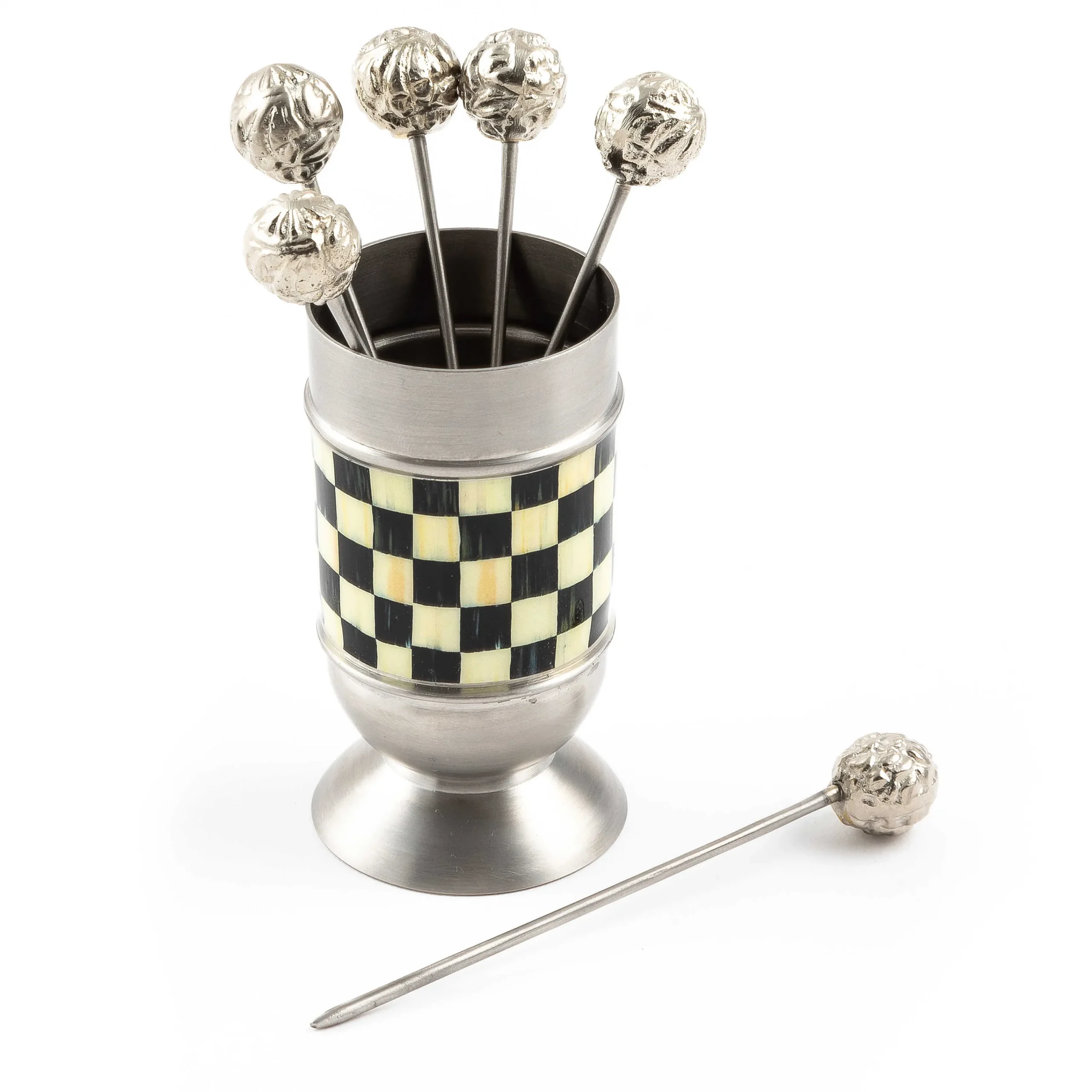 MacKenzie-Childs Courtly Check Supper Club Pick Set| Table Accessories|Bar Entertaining