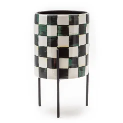 MacKenzie-Childs Courtly Check Tabletop Planter| Room Accents