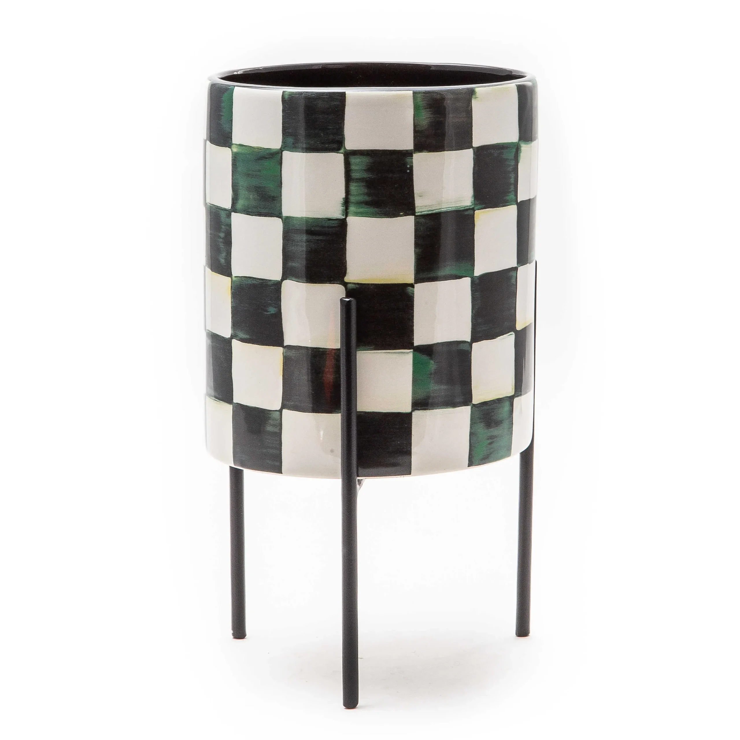 MacKenzie-Childs Courtly Check Tabletop Planter| Room Accents