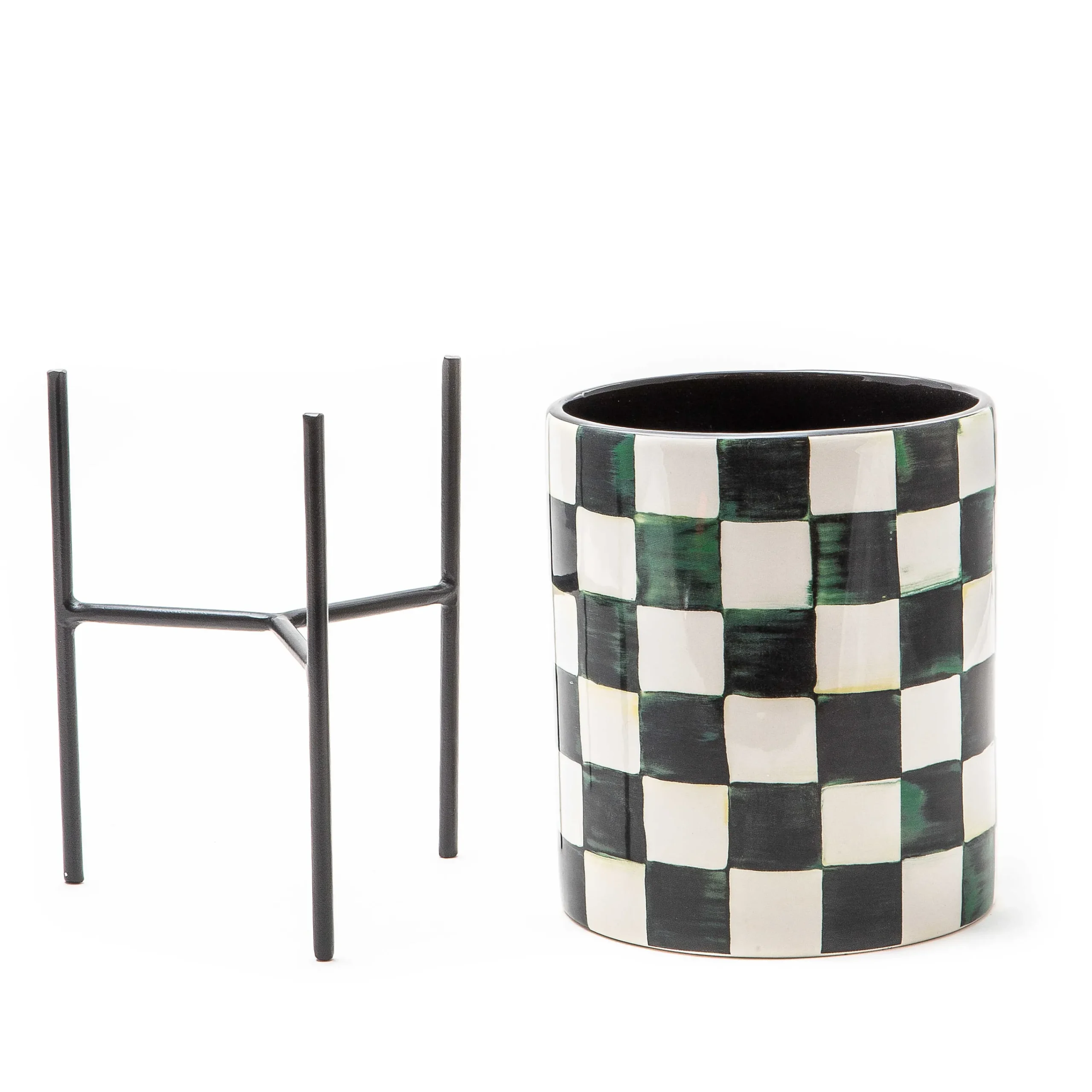 MacKenzie-Childs Courtly Check Tabletop Planter| Room Accents