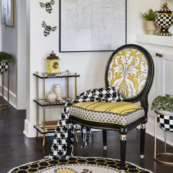 MacKenzie-Childs Courtly Check Tall Plant Stand| Outdoor