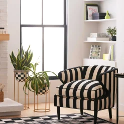 MacKenzie-Childs Courtly Check Tall Plant Stand| Outdoor