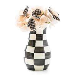 MacKenzie-Childs Courtly Check Tall Vase  Bouquet Set| Greenery & Florals|Room Accents