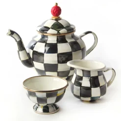 MacKenzie-Childs Courtly Check Teapot Service Set| Kitchen & Dining Sets|Serveware
