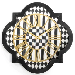 MacKenzie-Childs Courtly Check Tile Wall Clock| Room Accents