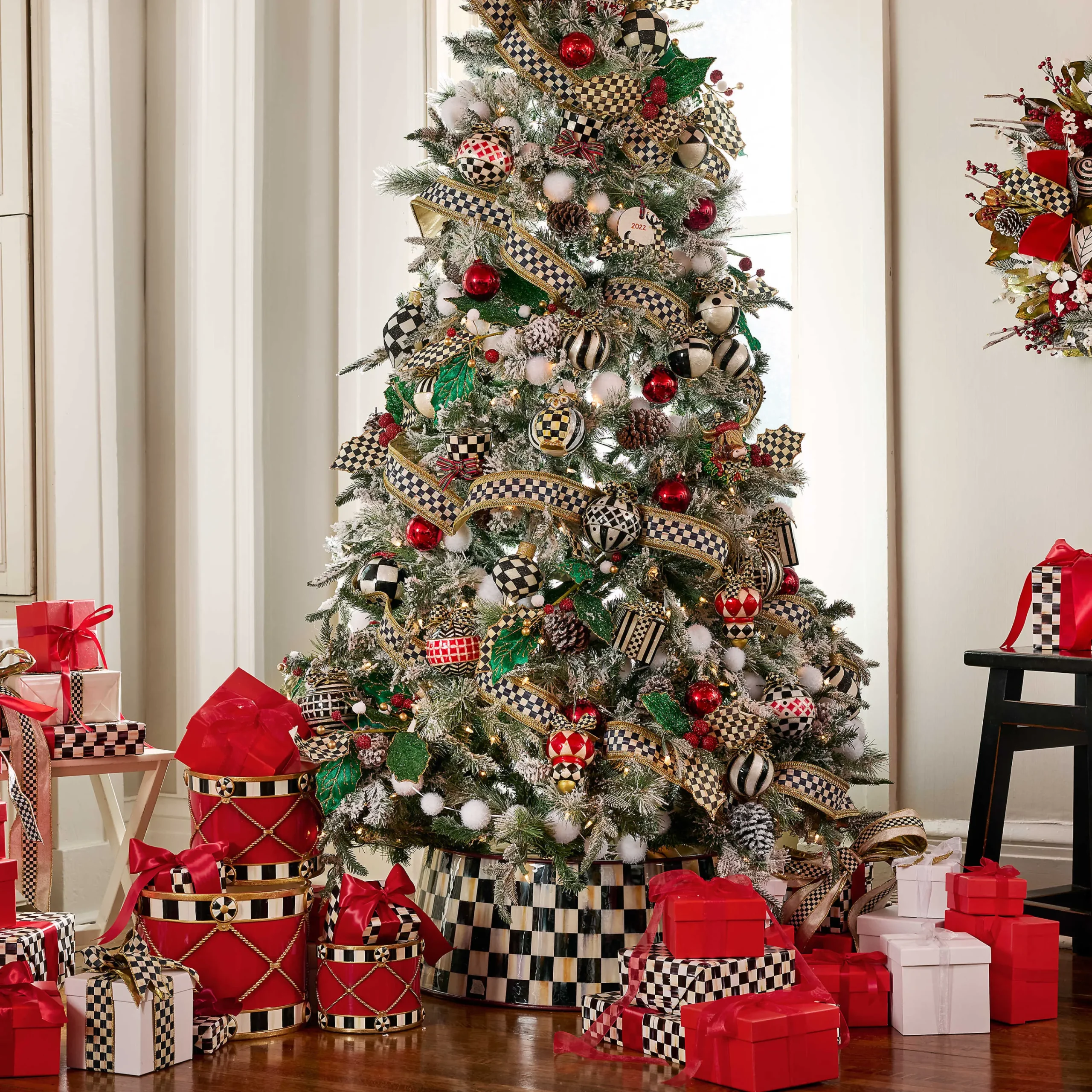 MacKenzie-Childs Courtly Check Tree Collar| Holiday|Room Accents