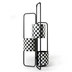 MacKenzie-Childs Courtly Check Triple Plant Stand| Spring|Greenery & Florals