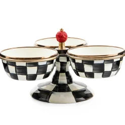 MacKenzie-Childs Courtly Check Triplicity| Bar Entertaining|Serveware