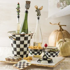 MacKenzie-Childs Courtly Check Triplicity| Bar Entertaining|Serveware