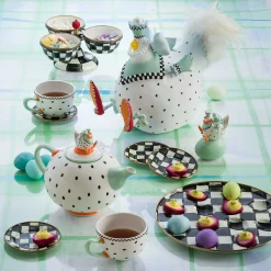 MacKenzie-Childs Courtly Check Triplicity| Bar Entertaining|Serveware