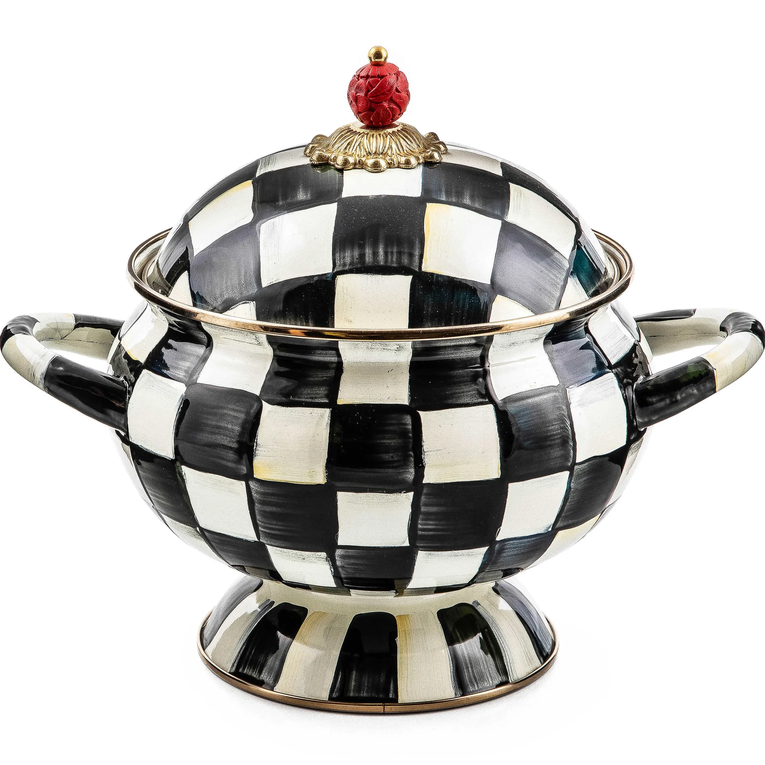 MacKenzie-Childs Courtly Check Tureen| Serveware