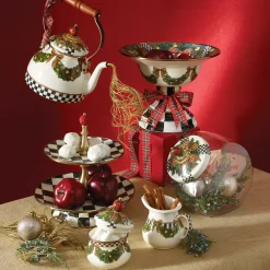 MacKenzie-Childs Courtly Check Two Tier Sweet Stand| Bar Entertaining