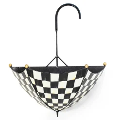 MacKenzie-Childs Courtly Check Umbrella Wall Planter| Spring|Greenery & Florals