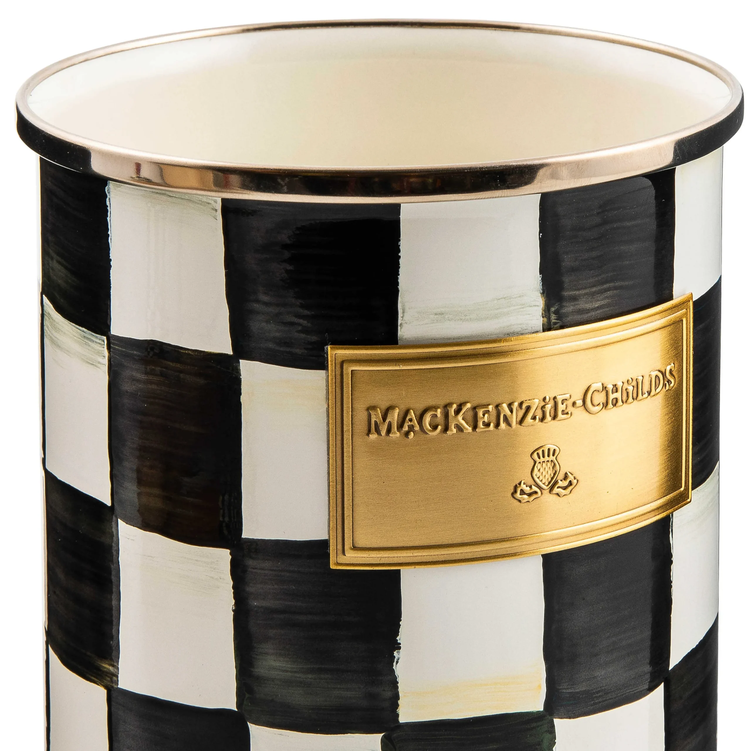 MacKenzie-Childs Courtly Check Utensil Holder| Kitchen Storage & Organization