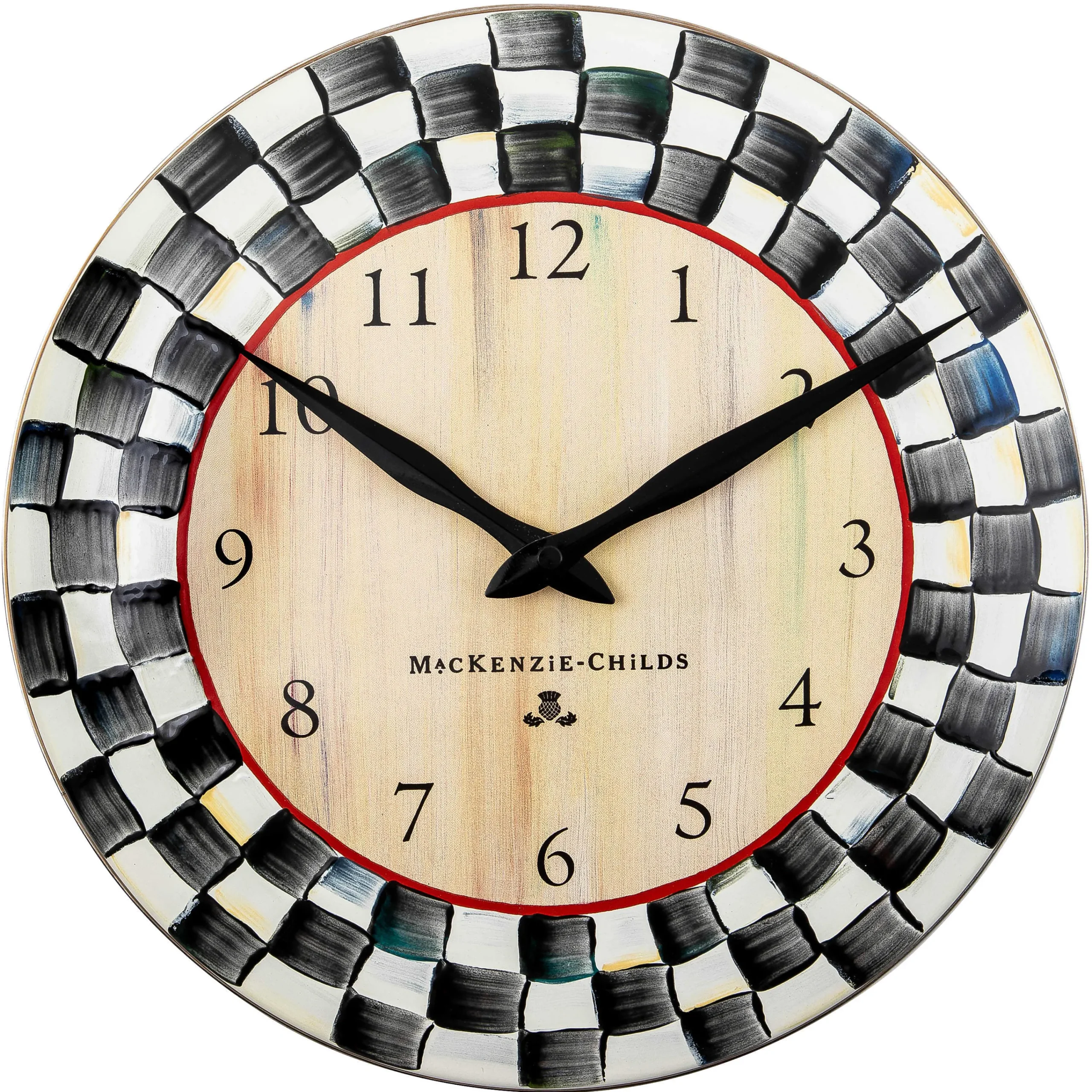 MacKenzie-Childs Courtly Check Wall Clock| Room Accents
