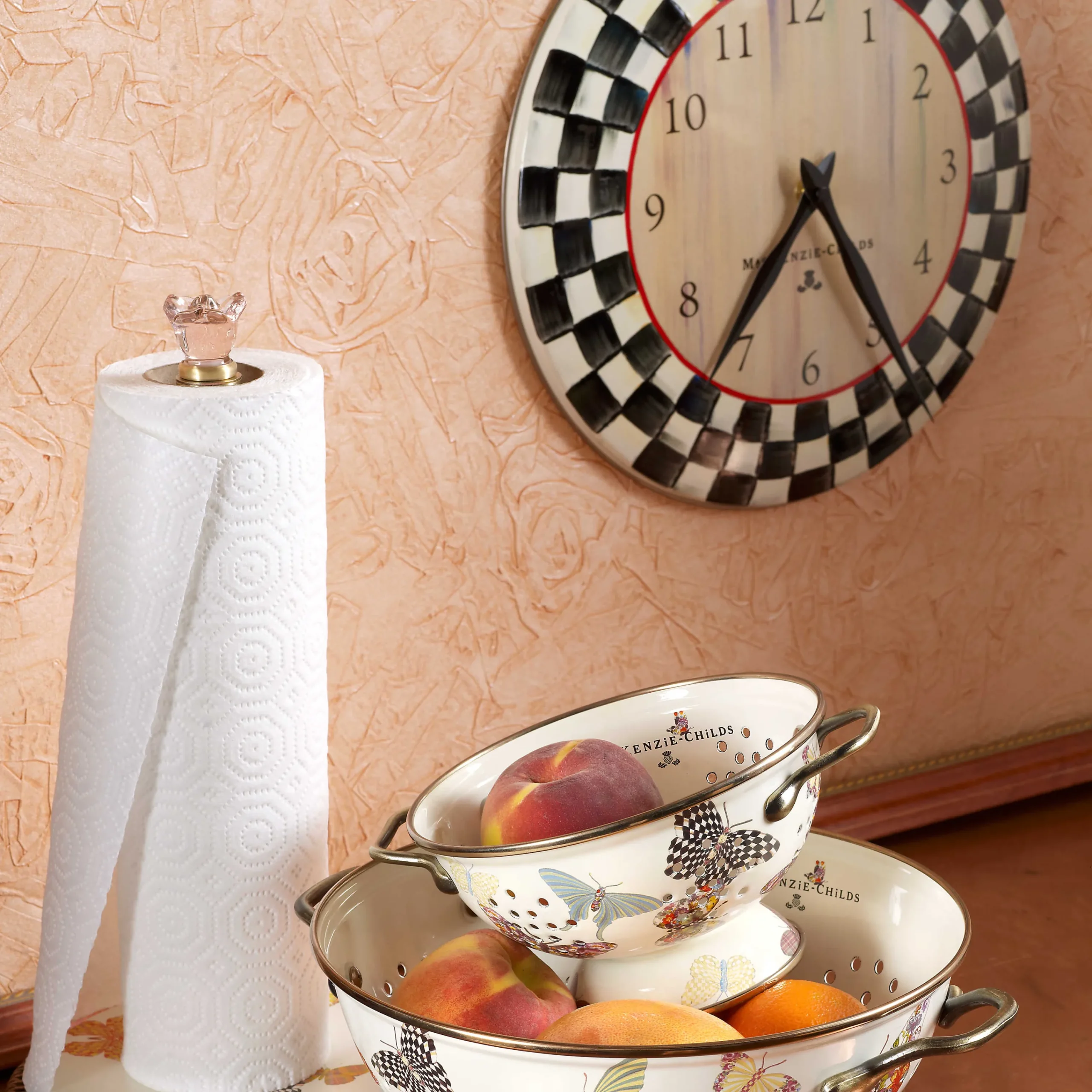 MacKenzie-Childs Courtly Check Wall Clock| Room Accents