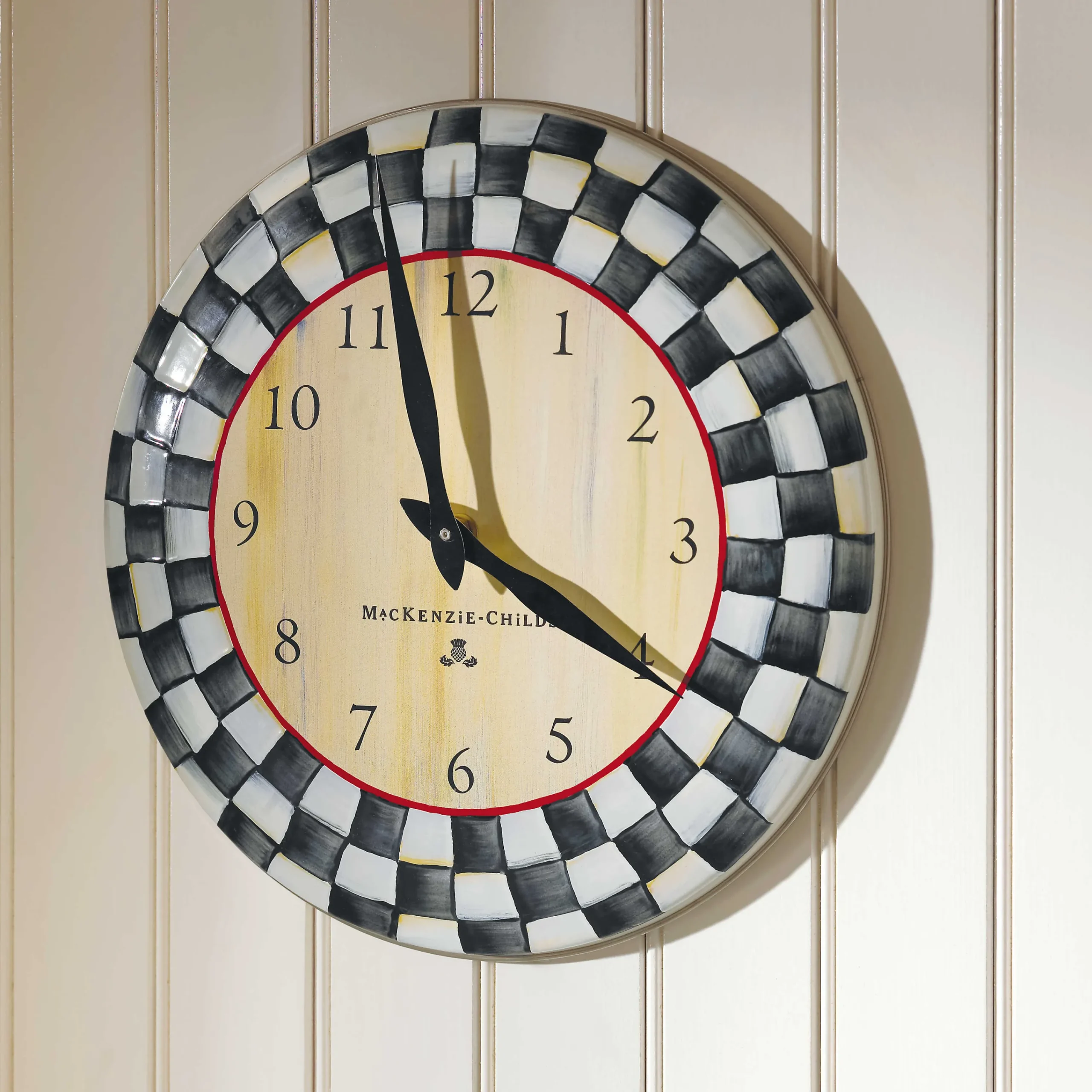 MacKenzie-Childs Courtly Check Wall Clock| Room Accents