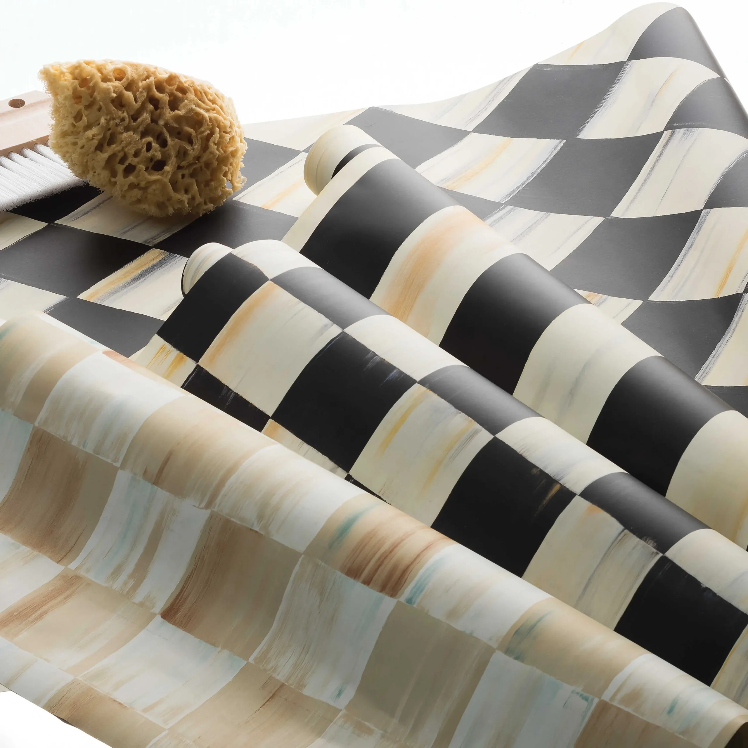 MacKenzie-Childs Courtly Check Wallpaper| Finishing Touches|Room Accents