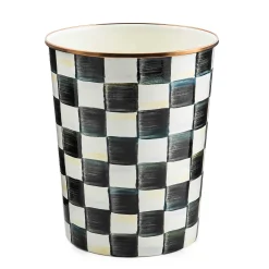 MacKenzie-Childs Courtly Check Waste Bin| Bath & Bath Accessories|Room Accents