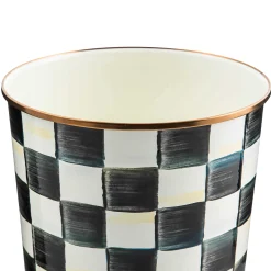 MacKenzie-Childs Courtly Check Waste Bin| Bath & Bath Accessories|Room Accents