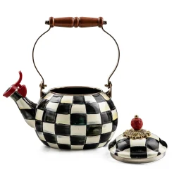 MacKenzie-Childs Courtly Check Whistling Tea Kettle| The Coffee Shop|Tea Kettles