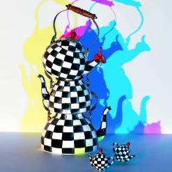 MacKenzie-Childs Courtly Check Whistling Tea Kettle| The Coffee Shop|Tea Kettles