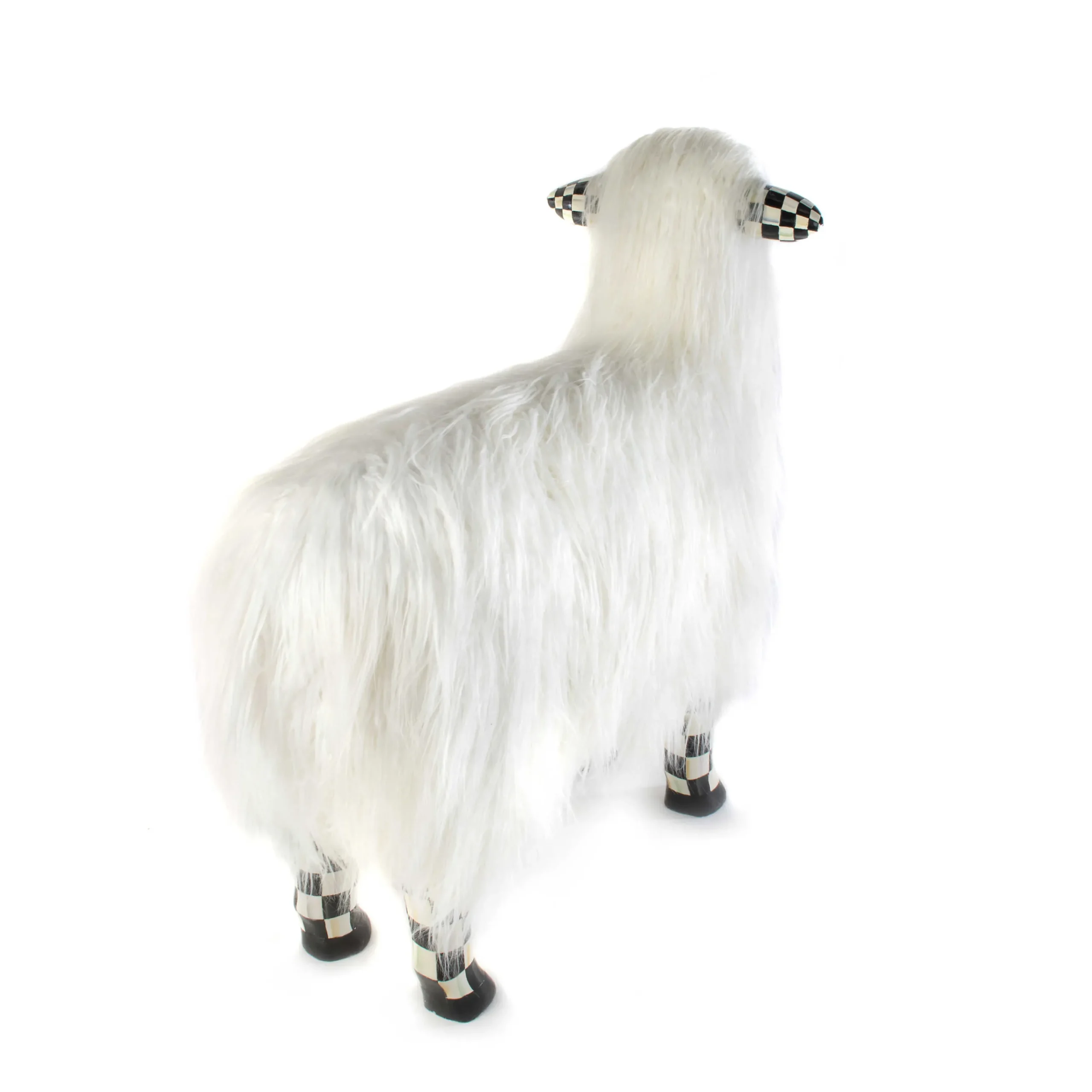 MacKenzie-Childs Courtly Check White Sheep - Large| Spring|Room Accents