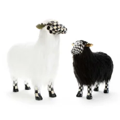 MacKenzie-Childs Courtly Check White Sheep - Large| Spring|Room Accents