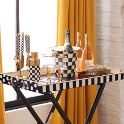 MacKenzie-Childs Courtly Check Wine Cooler| Fall Entertaining|Drinkware